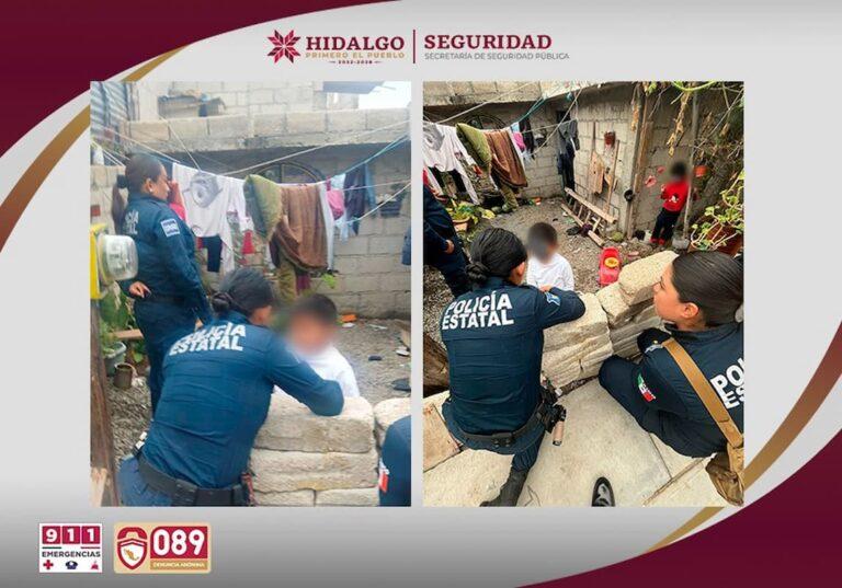 Imagen: Hallan a dos niños con lesiones y en estado de abandono en Pachuca
