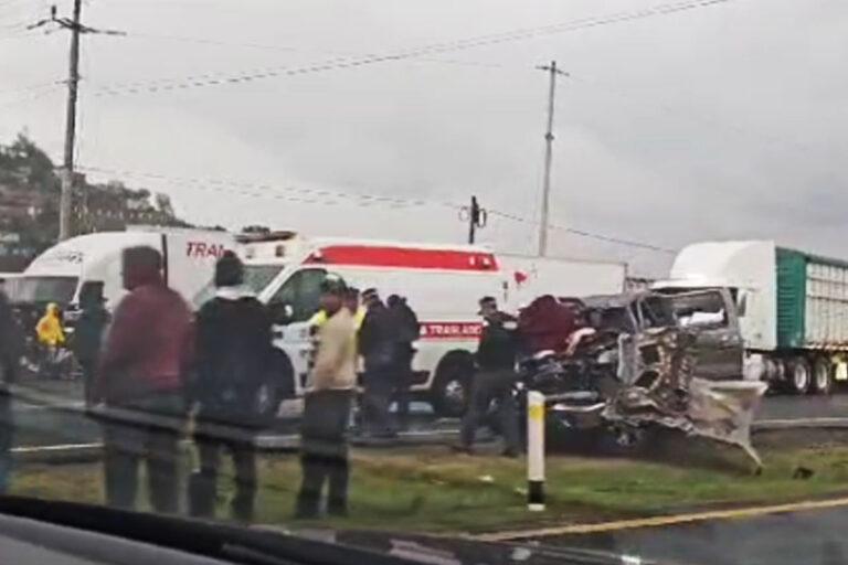 Imagen: Accidente en la Pirámides-Tulancingo deja 2 muertos e igual número de heridos