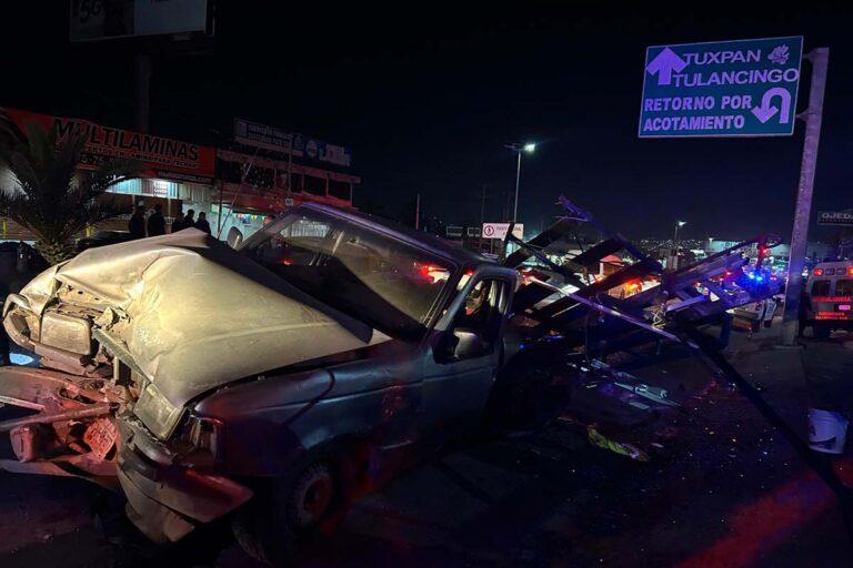 Imagen: Choque múltiple sobre el corredor urbano San José deja dos lesionados, en Tulancingo