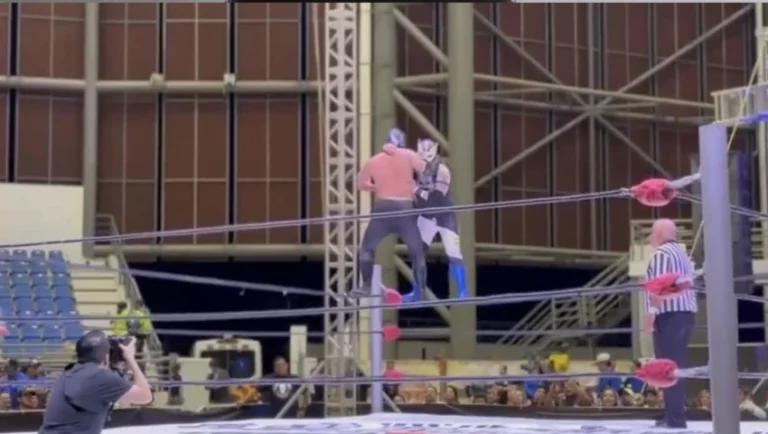 Imagen: Video: luchador Misterius sufre impactante accidente sobre el ring