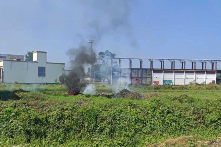 Imagen: Pese a prohibición, se registra quema de basura en Huejutla