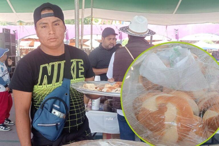 Imagen: Con pan artesanal, vendedor de Calnali conquista el Festival del Pan de Pulque