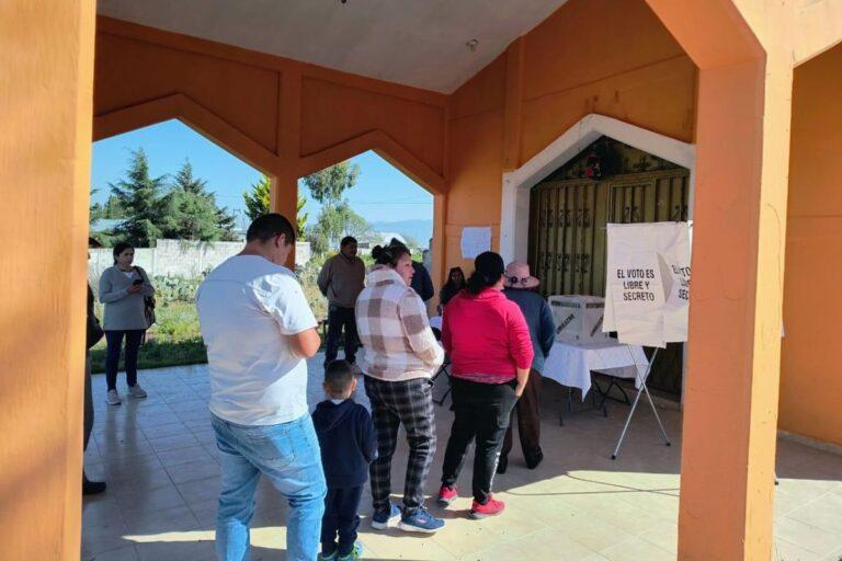 Imagen: Sin incidentes, elección de los enlaces vecinales en Tulancingo
