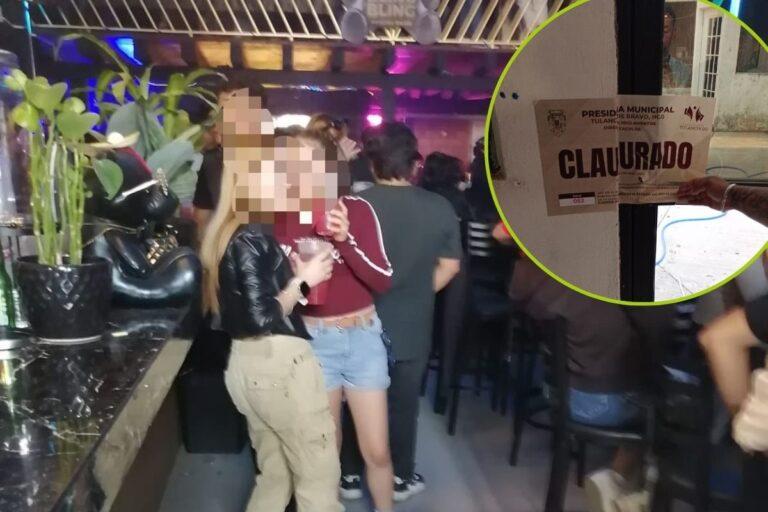 Imagen: Cierran bares en Tulancingo por presencia de menores y sobrecupo