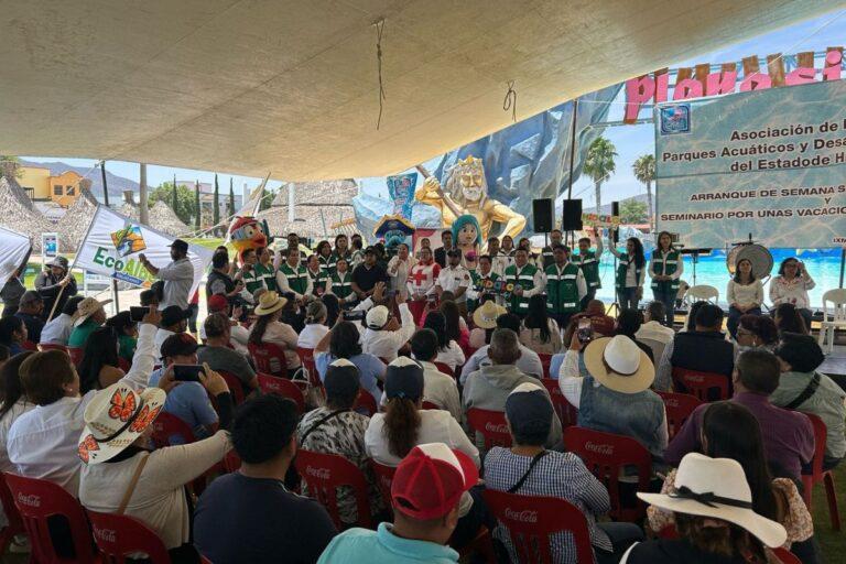 Imagen: Dan banderazo de Semana Santa en balneario de Ixmiquilpan