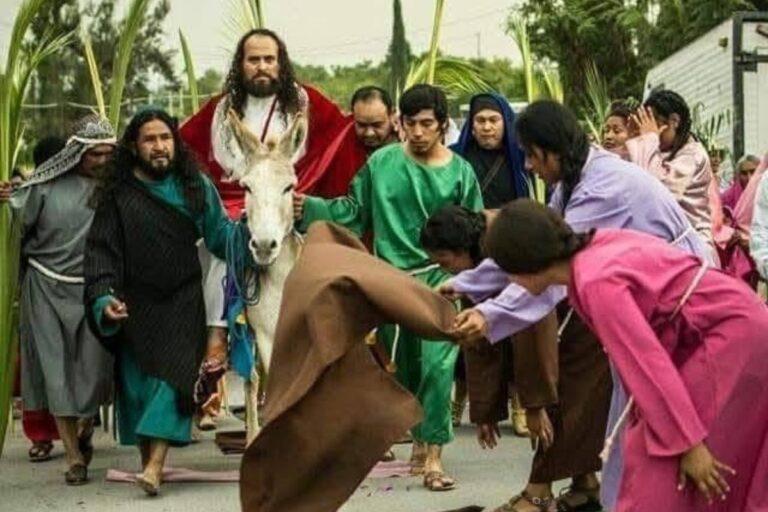 Imagen: En el Valle del Mezquital, viven representación de Semana Santa con fervor