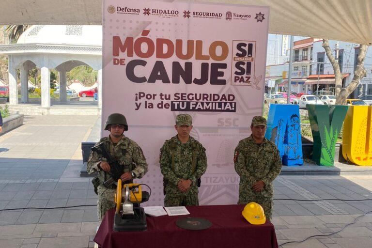 Imagen: Colocan un módulo de canje de armas en Tizayuca