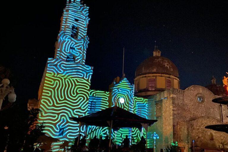 Imagen: Presentaron espectáculo de videomapping en iglesia de Mineral del Chico