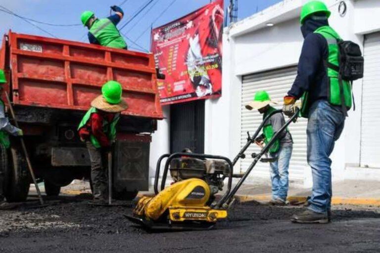 Imagen: Avanzan obras de bacheo 2024 en Tulancingo