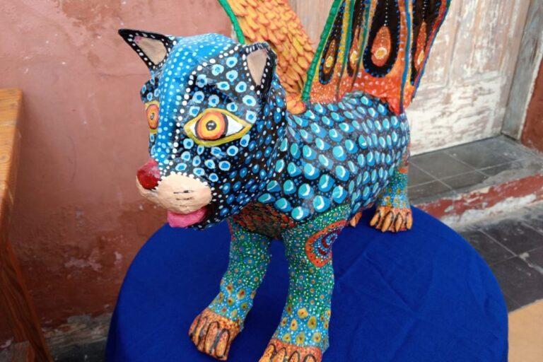 Imagen: Alumnos crean alebrijes y los exhiben en el centro de Pachuca