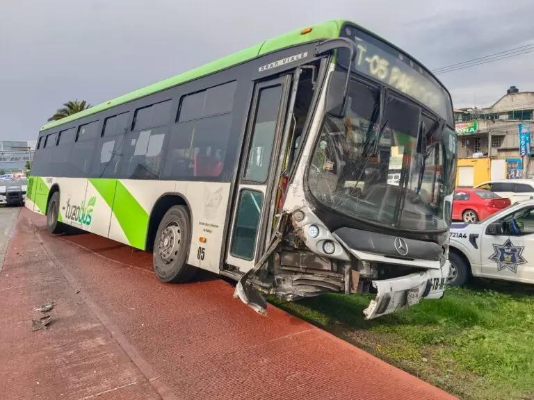 Imagen: Pachuca: En seis meses, el Tuzobús se vio involucrado en 38 incidentes viales