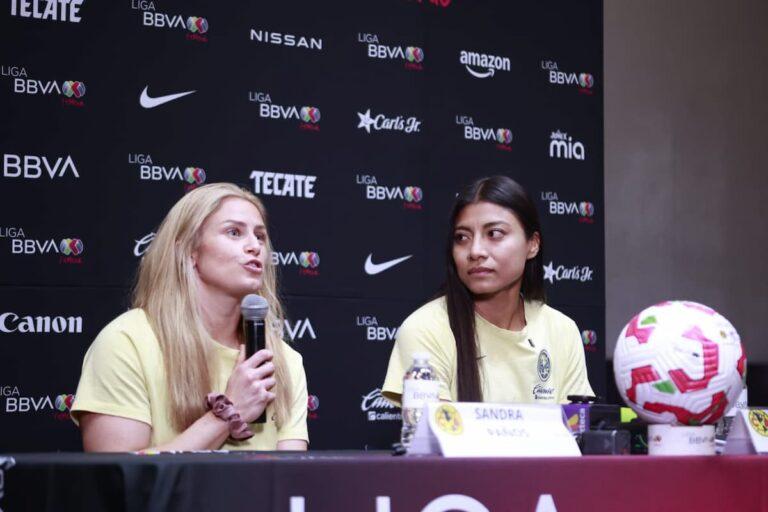 Imagen: Sandra Paños, ilusionada y firme: “Disfrutar la final y llevarla al lado del América”