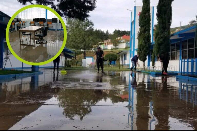 Imagen: Tras sufrir daños por las lluvias, secundaria de Mineral del Monte reanuda clases