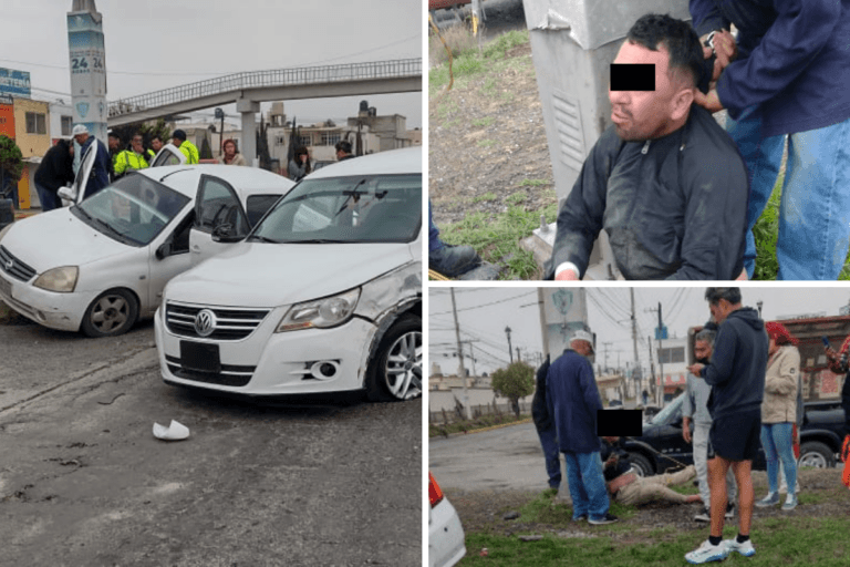 Imagen: En Pachuca, vecinos golpean a agente de la Guardia Nacional tras accidente vial