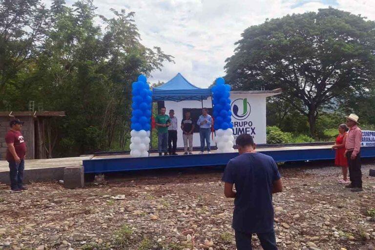Imagen: Inauguran báscula citrícola en localidad de Huejutla