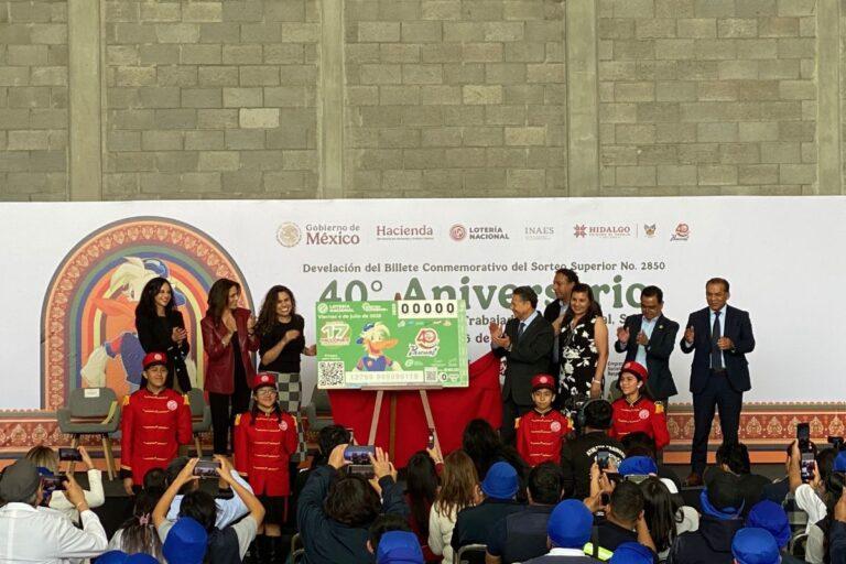 Imagen: En Tizayuca, develan nuevo billete conmemorativo de la Lotería Nacional