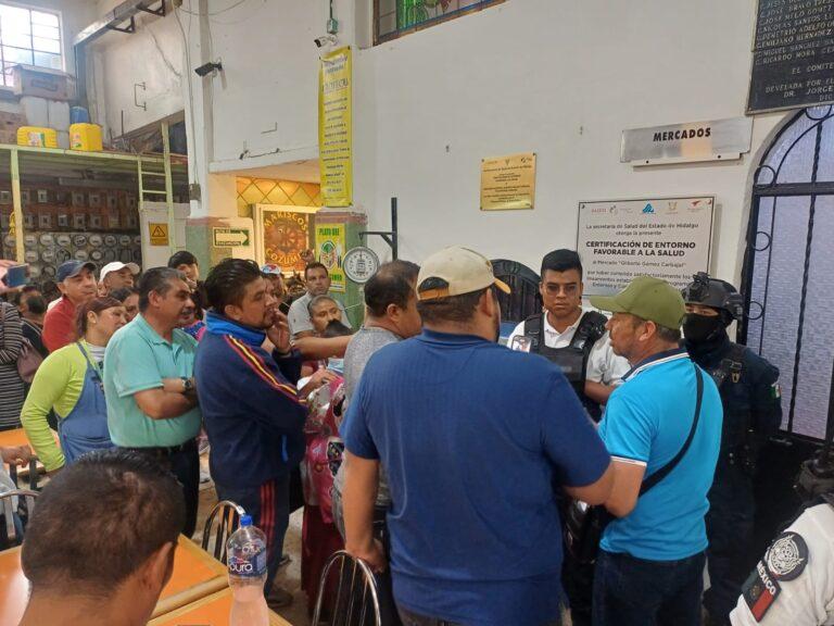 Imagen: Protestan ambulantes tras operativo de la Copriseh, en Tulancingo