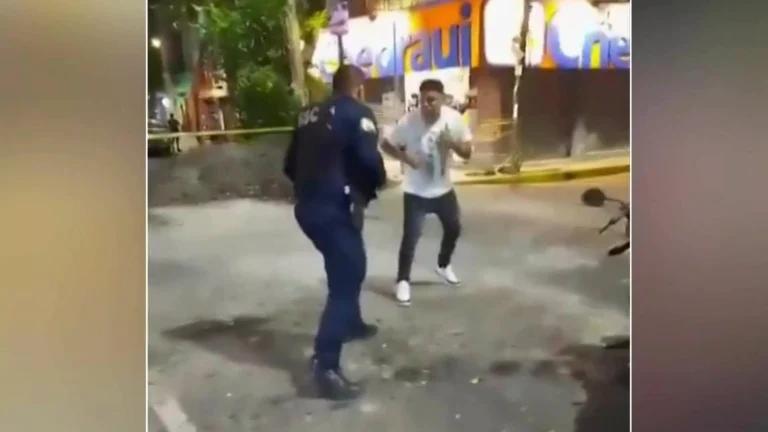 Imagen: Pelea entre policía y motociclista en la colonia Obrera se vuelve viral