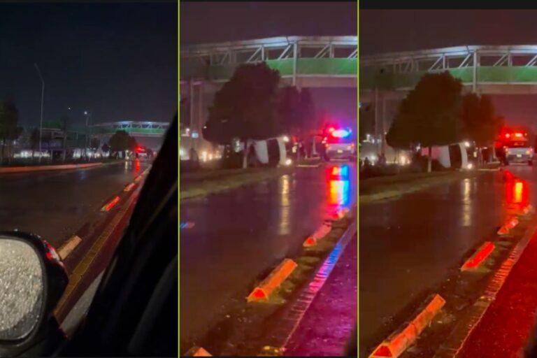 Imagen: Accidente vial en la carretera México-Pachuca deja una persona lesionada