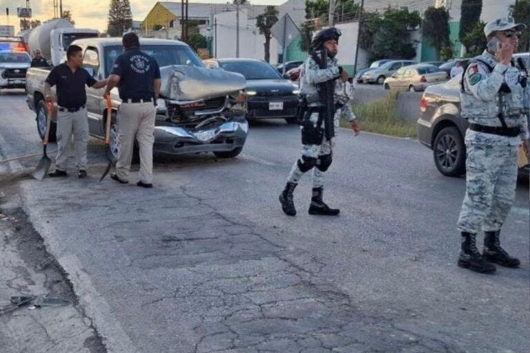 Imagen: Actopan: Tres vehículos protagonizan una carambola