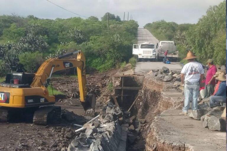 Imagen: Chapantongo: Por las lluvias, el bordo de San Ramón no se ha reconstruido