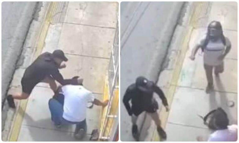 Imagen: Video: Ciclista propina golpiza a peatón por invadir su carril: “¿Qué no estás viendo?”