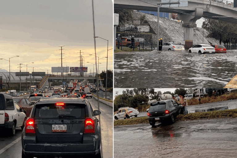 Imagen: Inundación y tráfico truenan calles y avenidas de Pachuca