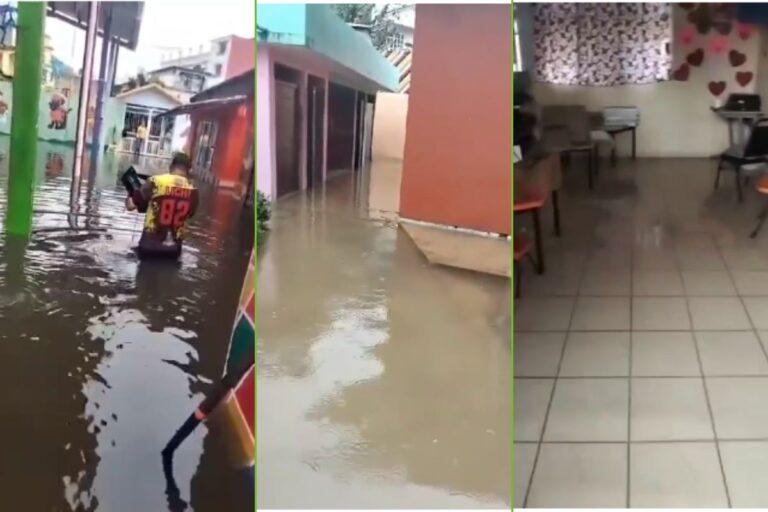 Imagen: Kinder se inunda en Zacualtipán, ¿qué pasará con sus instalaciones?
