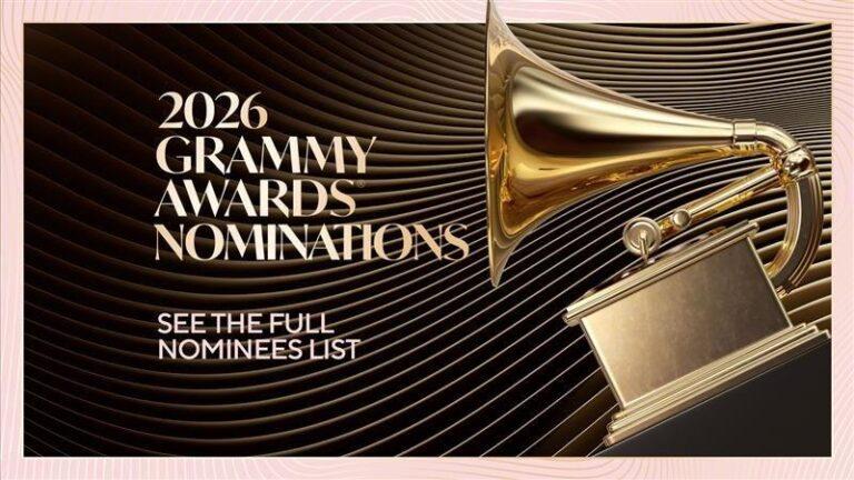 Imagen: Conoce a los nominados a los Grammy 2026; esta es la lista