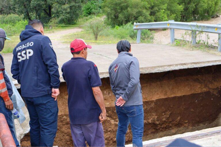 Imagen: Puente de Huasca que colapsó por la vaguada monzónica costó 27.5 millones de pesos