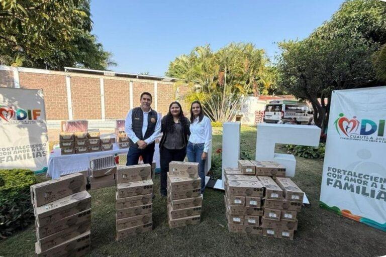 Imagen: Grupo RICA y Fundación Misión de Doña Margarita colaboran con municipios para entregar leche Santa Clara en Hidalgo y Morelos