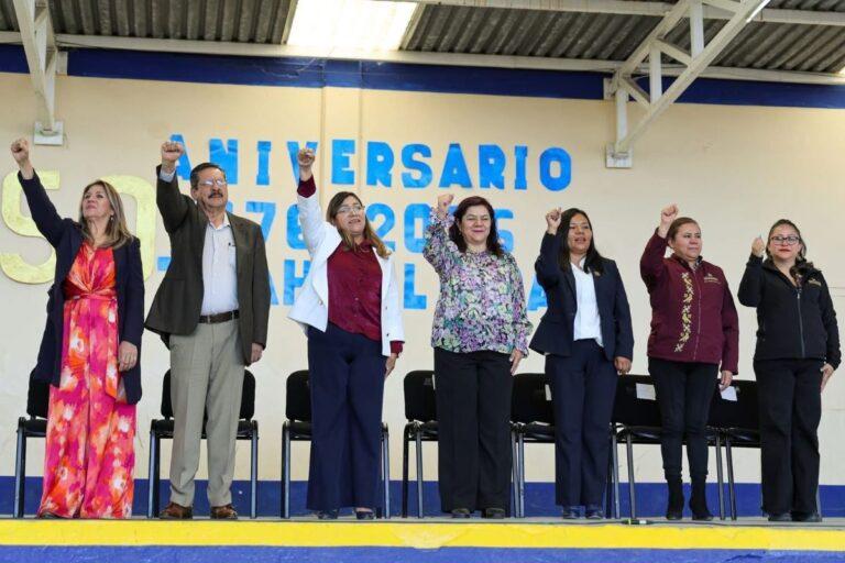 Imagen: Tlahuelilpan celebra 50 años de educación en secundaria Netzahualcóyotl