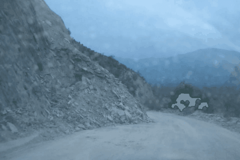 Imagen: Permanecen derrumbes en carretera de Metztitlán tras la vaguada monzónica