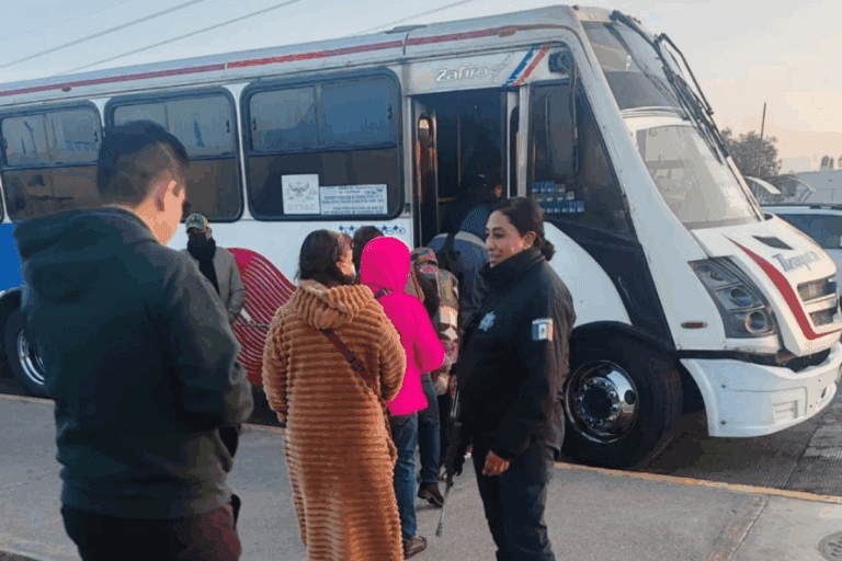 Imagen: Tizayuca implementa operativos de vigilancia en el transporte público