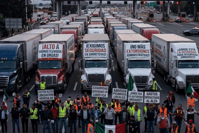 Imagen: Atención: Transportistas anuncian bloqueos en la México-Pachuca y vías a CDMX