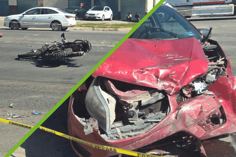 VIDEO: Motociclista pierde la vida tras choque en Tulancingo; salió proyectado varios metros
