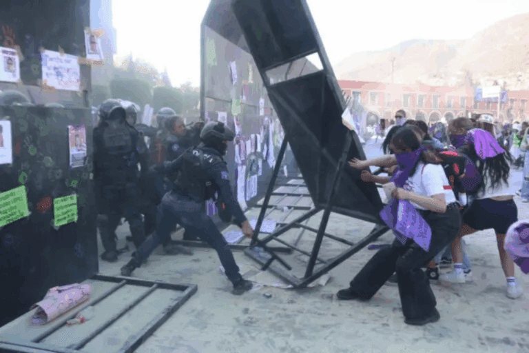 Imagen: CDHEH: Hay más de 200 implicados en las agresiones del 8M 2025