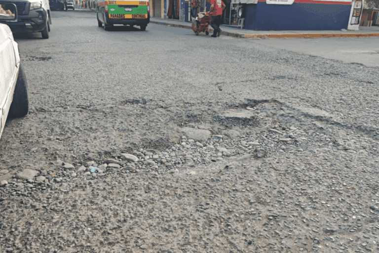 Imagen: Conductores de Huejutla se inconforman por el deterioro en una calle