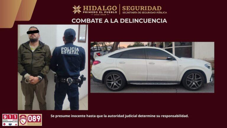 Imagen: Video: Recuperan vehículo de alta gama robado en Hidalgo; detenido tenía 5 órdenes de aprehensión