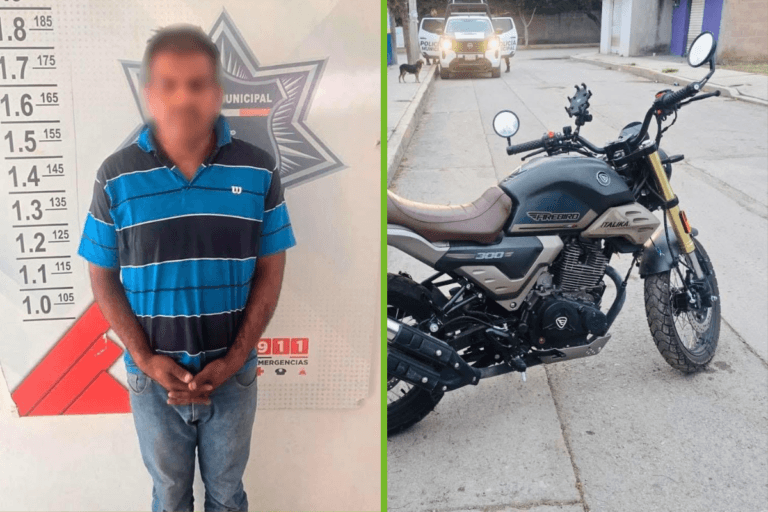 Imagen: Hidalgo: recuperan motocicleta robada, detienen a presunto responsable