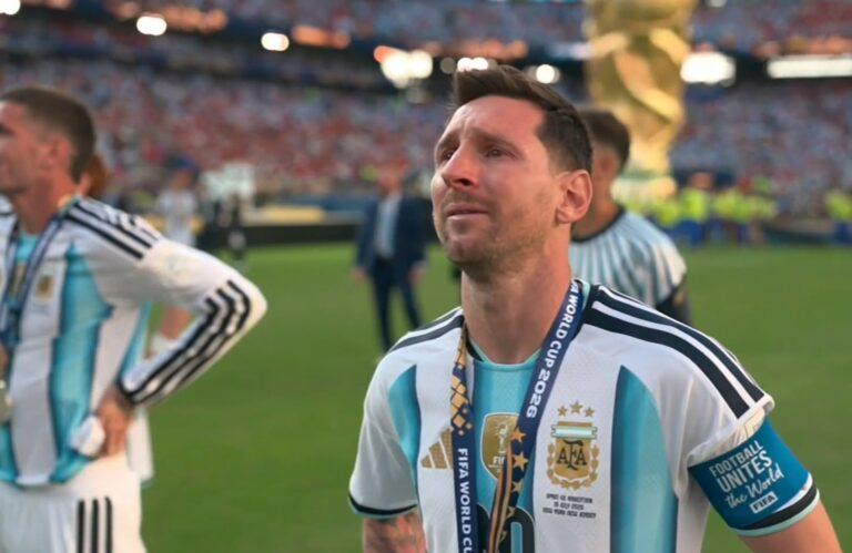 Imagen: Messi llora al esfumarse el sueño del bicampeonato en su estadio maldito