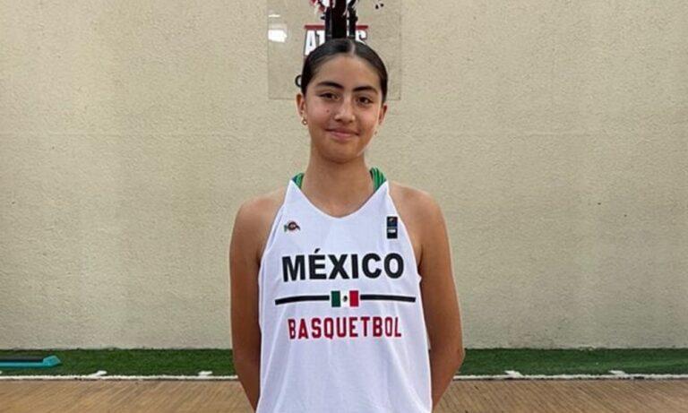 Imagen: Paulina Enríquez Bautista se prepara para el Centrobasket 2024 con la preselección U15 femenil en Saltillo