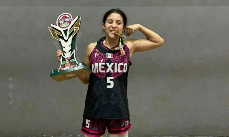 Imagen: Giovana Guzmán Calleja brilla en la histórica victoria de México en el Campeonato Internacional de Minibasket