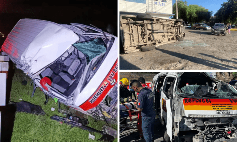 Imagen: Van 3 accidentes “fuertes” de combis del transporte público en Pachuca, en los últimos 2 meses