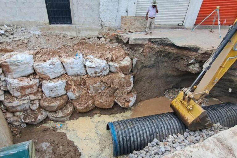 Imagen: Tendrían que demoler muro del río Tula para conectar desagüe