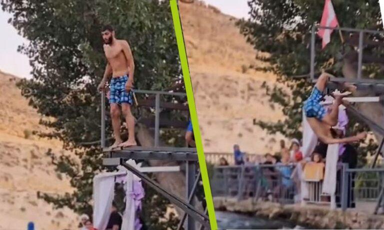 Imagen: Mala pata: Clavadista se queda atorado en trampolín y se fractura la pierna