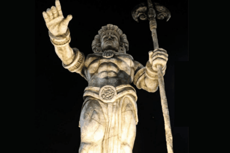 Imagen: Así es la estatua de Chaac que inauguraron en Telchac Puerto, Yucatán
