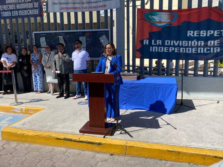 Imagen: Trabajadores de base del PJF en Hidalgo se unen al paro nacional