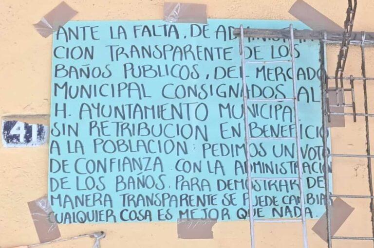 Imagen: Insiste dirigencia de mercado de Tula que alcaldía ceda los sanitarios