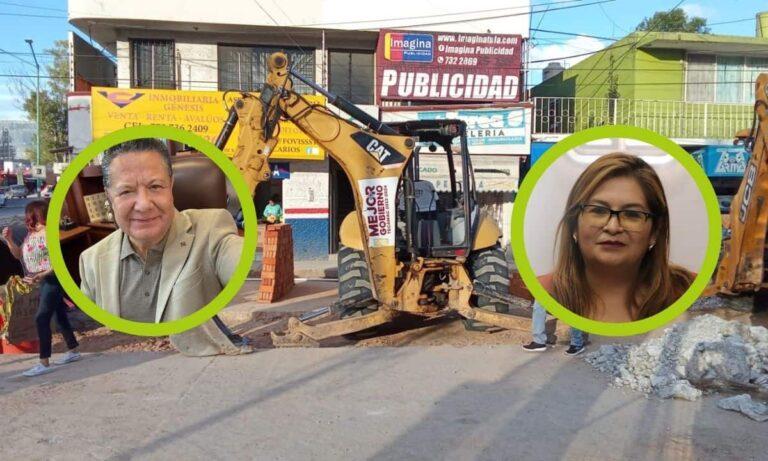 Imagen: Captan en Tula una maquinaria de un municipio de Edomex en las obras de drenaje